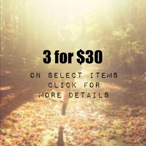 💋3 for $30💋 on select items